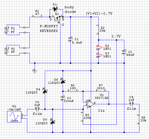 [OP27 Preamp Schematic]